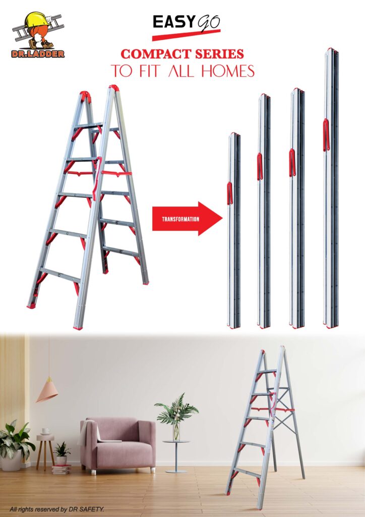 DR LADDER EASY GO STICK SINGLE / DOUBLE SIDE LADDER